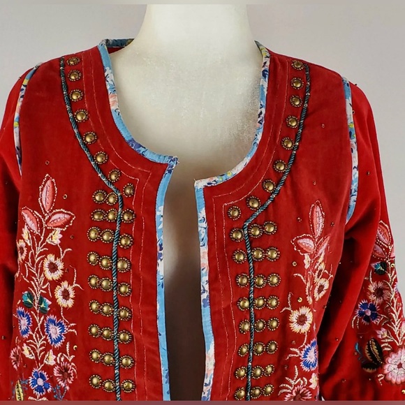 Ruby Yaya | Jackets & Coats | Nwt Ruby Yaya Red Velvet Multicolor ...